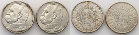 Poland II Republic 
POLSKA / POLAND / POLEN

II RP. 10 zlotych 1934 Pilsudski Strzelecki, group 2 coins 
Zestaw 2 monet. Sporo połysku w tle.&nbsp...