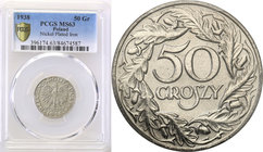 Poland II Republic 
POLSKA / POLAND / POLEN

II RP. 50 groszy 1938 PCGS MS63 (MAX) 
Najwyższa nota na świecie w PCGS. Wspaniale zachowany egzempla...
