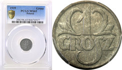 Poland II Republic 
POLSKA / POLAND / POLEN

Generalna Gubernia. 1 grosz 1939 zinc PCGS MS65 (MAX) 
Najwyższa nota gradingowa na świcie. Piękny eg...