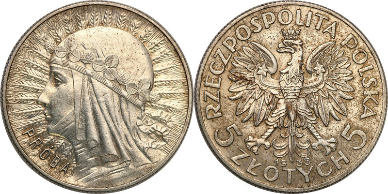 Probe coins of the Second Polish Republic
POLSKA / POLAND / POLENII RP. PROBA /...
