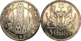 Danzig 
POLSKA / POLAND / POLEN

Wolne Miasto Gdańsk/Danzig. 5 Guldenów 1927 Church NMP PROOF 
Najtrudniejszy rocznik monety 5 guldenów do zdobyci...
