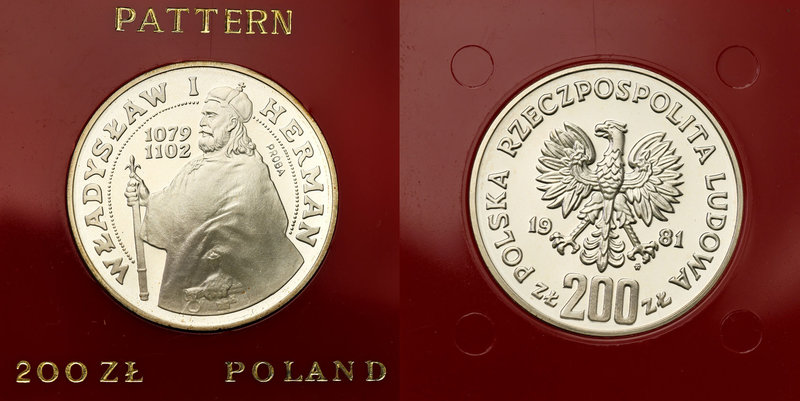 Probe coins Polish People Republic (PRL)
POLSKA / POLAND / POLEN / PATTERN

P...