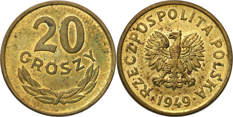 Probe coins Polish People Republic (PRL)
POLSKA / POLAND / POLEN / PATTERN

P...