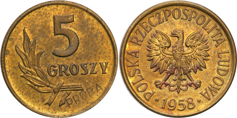 Probe coins Polish People Republic (PRL)
POLSKA / POLAND / POLEN / PATTERN

P...
