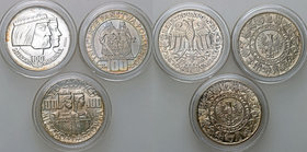 Probe coins Polish People Republic (PRL)
POLSKA / POLAND / POLEN / PATTERN

PRL. PROBE. 100 zlotych 1966 Mieszko i Dąbrówka, group 3 pieces 
Różne...