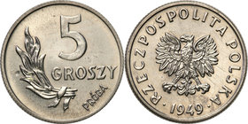 Collection - Nickel Probe Coins
POLSKA / POLAND / POLEN / PATTERN

PRL. PROBE Nickel 5 groszy 1949 
Połysk, mikroryski.Fischer P 052
Waga/Weight:...