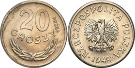 Collection - Nickel Probe Coins
POLSKA / POLAND / POLEN / PATTERN

PRL. PROBE Nickel 20 groszy 1949 
Zadrapanie na rancie, ślady lakieru.Fischer P...