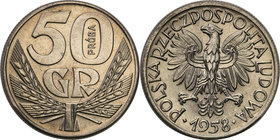Collection - Nickel Probe Coins
POLSKA / POLAND / POLEN / PATTERN

PRL. PROBE Nickel 50 groszy 1958 
Piękny, menniczy egzemplarz. Poszukiwana mone...