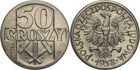 Collection - Nickel Probe Coins
POLSKA / POLAND / POLEN / PATTERN

PRL. PROBE Nickel 50 groszy 1958 
Piękny, menniczy egzemplarz. Poszukiwana mone...