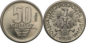 Collection - Nickel Probe Coins
POLSKA / POLAND / POLEN / PATTERN

PRL. PROBE Nickel 50 groszy 1958 
Piękny, egzemplarz. Poszukiwana moneta.Fische...