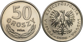 Collection - Nickel Probe Coins
POLSKA / POLAND / POLEN / PATTERN

PRL. PROBE Nickel 50 groszy 1986 
Piękny, menniczy egzemplarz.Fischer P 063
Wa...