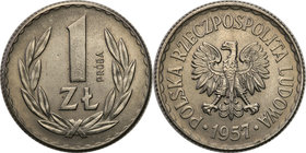 Collection - Nickel Probe Coins
POLSKA / POLAND / POLEN / PATTERN

PRL. PROBE Nickel 1 zloty 1957 
Piękny, menniczy egzemplarz.Fischer P 065
Waga...
