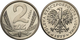 Collection - Nickel Probe Coins
POLSKA / POLAND / POLEN / PATTERN

PRL. PROBE Nickel 2 zlote 1979 
Piękny, menniczy egzemplarz.Fischer P 073
Waga...