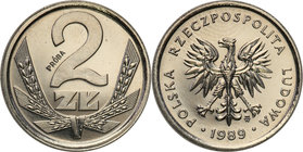 Collection - Nickel Probe Coins
POLSKA / POLAND / POLEN / PATTERN

PRL. PROBE Nickel 2 zlote 1989 
Piękny, menniczy egzemplarz.Fischer P 075
Waga...