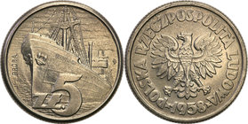 Collection - Nickel Probe Coins
POLSKA / POLAND / POLEN / PATTERN

PRL. PROBE Nickel 5 zlotych 1958 Waryński - RZAKDA 
 Piękny, menniczy egzemplar...