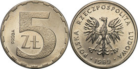 Collection - Nickel Probe Coins
POLSKA / POLAND / POLEN / PATTERN

PRL. PROBE Nickel 5 zlotych 1989 
Piękny, menniczy egzemplarz.Fischer P 083
Wa...