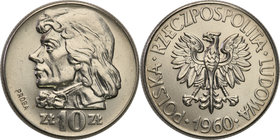 Collection - Nickel Probe Coins
POLSKA / POLAND / POLEN / PATTERN

PRL. PROBE Nickel 10 zlotych 1960 Kościuszko 
Piękny egzemplarz. Fischer P 085...