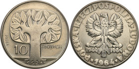 Collection - Nickel Probe Coins
POLSKA / POLAND / POLEN / PATTERN

PRL. PROBE Nickel 10 zlotych 1964 drzewko 
Piękny egzemplarz, drobne ryski. Pos...
