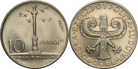 Collection - Nickel Probe Coins
POLSKA / POLAND / POLEN / PATTERN

PRL. PROBE Nickel 10 zlotych 1966 kolumna Zygmunta 
Piękny egzemplarz.Fischer P...