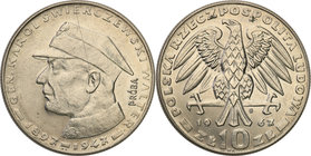 Collection - Nickel Probe Coins
POLSKA / POLAND / POLEN / PATTERN

PRL. PROBE Nickel 10 zlotych 1967 Świerczewski 
Piękny egzemplarz.Fischer P 103...