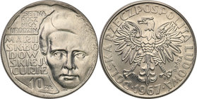 Collection - Nickel Probe Coins
POLSKA / POLAND / POLEN / PATTERN

PRL. PROBE Nickel 10 zlotych 1967 Skłodowska 
Piękny egzemplarz.Fischer P 106&n...