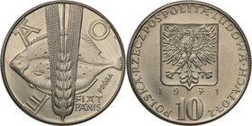 Collection - Nickel Probe Coins
POLSKA / POLAND / POLEN / PATTERN

PRL. PROBE Nickel 10 zlotych 1971 FAO 
Piękny egzemplarz.Fischer P 116&nbsp;&nb...