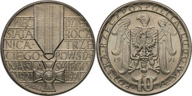 Collection - Nickel Probe Coins
POLSKA / POLAND / POLEN / PATTERN

PRL. PROBE Nickel 10 zlotych 1971 Powstanie Śląskie 
Piękny egzemplarz.Fischer ...