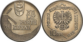 Collection - Nickel Probe Coins
POLSKA / POLAND / POLEN / PATTERN

PRL. PROBE Nickel 10 zlotych 1972 Port w Gdyni 
Piękny egzemplarz.Fischer P 121...