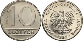 Collection - Nickel Probe Coins
POLSKA / POLAND / POLEN / PATTERN

PRL. PROBE Nickel 10 zlotych 1989 
Piękny egzemplarz, mikroryski.Fischer P 130...