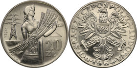 Collection - Nickel Probe Coins
POLSKA / POLAND / POLEN / PATTERN

PRL. PROBE Nickel 20 zlotych 1964 kobieta ze zbożem 
Piękny egzemplarz. Ryska. ...