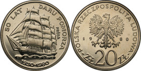 Collection - Nickel Probe Coins
POLSKA / POLAND / POLEN / PATTERN

PRL. PROBE Nickel 20 zlotych 1980 Dar Pomorza 
Piękny egzemplarz.Fischer P 154...