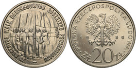 Collection - Nickel Probe Coins
POLSKA / POLAND / POLEN / PATTERN

PRL. PROBE Nickel 20 zlotych 1980 Walki Brygadowe 
Piękny egzemplarz.Fischer P ...