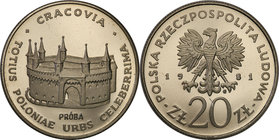 Collection - Nickel Probe Coins
POLSKA / POLAND / POLEN / PATTERN

PRL. PROBE Nickel 20 zlotych 1981 Barbakan 
Piękny egzemplarz.Fischer P 158
Wa...
