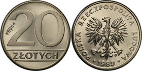 Collection - Nickel Probe Coins
POLSKA / POLAND / POLEN / PATTERN

PRL. PROBE Nickel 20 zlotych 1989 nominał 
Piękny egzemplarz.Fischer P 161
Wag...