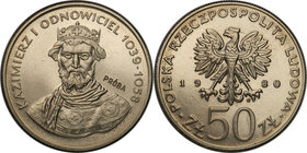Collection - Nickel Probe Coins
POLSKA / POLAND / POLEN / PATTERN

PRL. PROBE Nickel 50 zlotych 1980 Kazimierz Odnowiciel 
Piękny egzemplarz.Fisch...