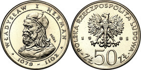 Collection - Nickel Probe Coins
POLSKA / POLAND / POLEN / PATTERN

PRL. PROBE Nickel 50 zlotych 1981 Władysław Herman 
Pięknyegzemplarz.Fischer P ...