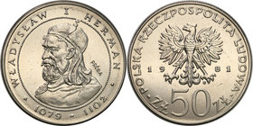 Collection - Nickel Probe Coins
POLSKA / POLAND / POLEN / PATTERN

PRL. PROBE Nickel 50 zlotych 1981 Władysław Herman 
Piękny egzemplarz, mikrorys...