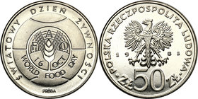 Collection - Nickel Probe Coins
POLSKA / POLAND / POLEN / PATTERN

PRL. PROBE Nickel 50 zlotych 1981 Dzień Żywności 
Pięknyegzemplarz.Fischer P 17...