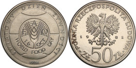Collection - Nickel Probe Coins
POLSKA / POLAND / POLEN / PATTERN

PRL. PROBE Nickel 50 zlotych 1981 Dzień Żywności 
Piękny egzemplarz.Fischer P 1...