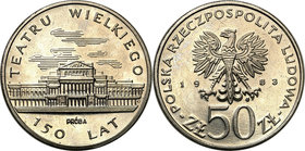 Collection - Nickel Probe Coins
POLSKA / POLAND / POLEN / PATTERN

PRL. PROBE Nickel 50 zlotych 1983 Teatr Wielki 
Pięknyegzemplarz.Fischer P 176...