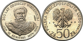 Collection - Nickel Probe Coins
POLSKA / POLAND / POLEN / PATTERN

PRL. PROBE Nickel 50 zlotych 1983 Odsiecz Wiedeńska 
Pięknyegzemplarz.Fischer P...