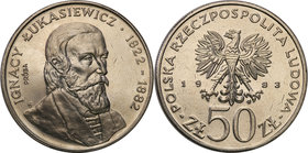Collection - Nickel Probe Coins
POLSKA / POLAND / POLEN / PATTERN

PRL. PROBE Nickel 50 zlotych 1983 Łukasiewicz 
Piękny egzemplarz.Fischer P 175...