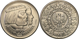 Collection - Nickel Probe Coins
POLSKA / POLAND / POLEN / PATTERN

PRL. PROBE Nickel 100 zlotych 1960 Mieszko i Dąbrówka 
Nominał pod głowami. Orz...