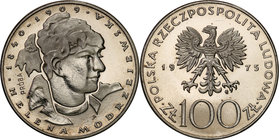 Collection - Nickel Probe Coins
POLSKA / POLAND / POLEN / PATTERN

PRL. PROBE Nickel 100 zlotych 1975 Helena Modrzejewska 
Piękny egzemplarz.Fisch...