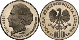 Collection - Nickel Probe Coins
POLSKA / POLAND / POLEN / PATTERN

PRL. PROBE Nickel 100 zlotych 1975 Ignacy Paderewski 
Piękny egzemplarz.Fischer...