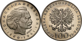 Collection - Nickel Probe Coins
POLSKA / POLAND / POLEN / PATTERN

PRL. PROBE Nickel 100 zlotych 1975 Ignacy Paderewski 
Piękny egzemplarz.Fischer...