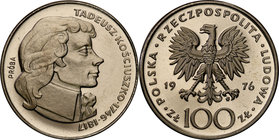 Collection - Nickel Probe Coins
POLSKA / POLAND / POLEN / PATTERN

PRL. PROBE Nickel 100 zlotych 1976 Tadeusz Kościuszko 
Piękny egzemplarz.Fische...
