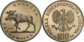 Collection - Nickel Probe Coins
POLSKA / POLAND / POLEN / PATTERN

PRL. PROBE Nickel 100 zlotych 1978 Łoś 
Piękny egzemplarz.Fischer P 215
Waga/W...