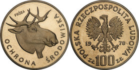 Collection - Nickel Probe Coins
POLSKA / POLAND / POLEN / PATTERN

PRL. PROBE Nickel 100 zlotych 1978 Głowa Łosia 
Piękny egzemplarz.Fischer P 216...
