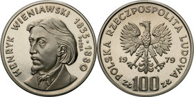 Collection - Nickel Probe Coins
POLSKA / POLAND / POLEN / PATTERN

PRL. PROBE Nickel 100 zlotych 1979 Wieniawski 
Piękny egzemplarz.Fischer P 222...